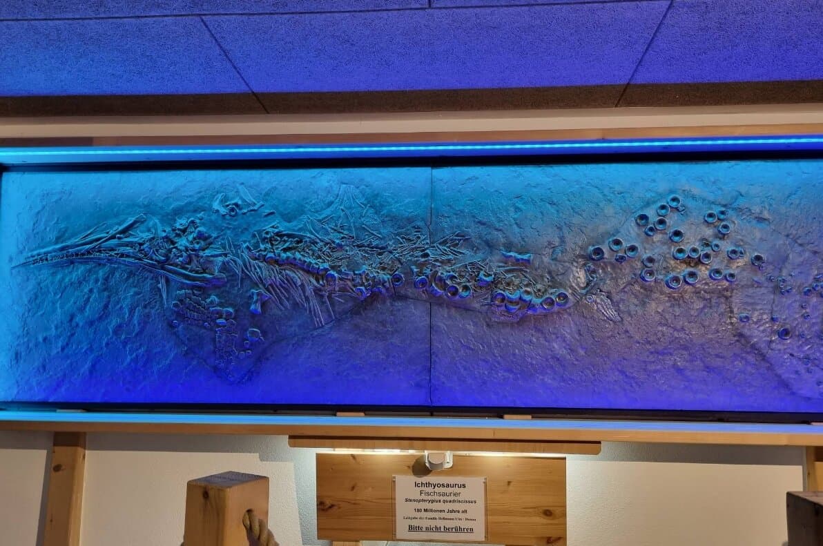 Charlottenhöhle Innenraum Schwäbische Alb historische Ausstellung