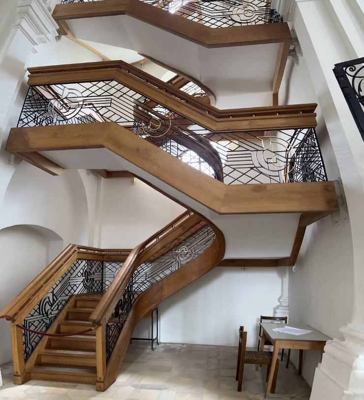 Kloster Obermarchtal historische Treppe Schmiedearbeit Schwäbische Alb