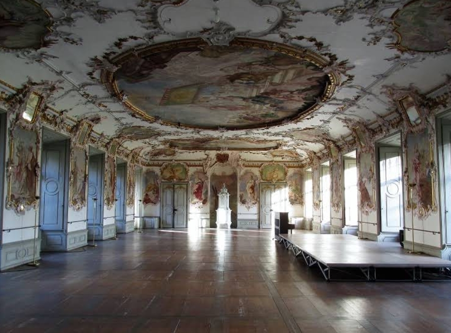 Spiegelsaal Kloster Obermarchtal Rokoko Deckenfresko Schwäbische Alb