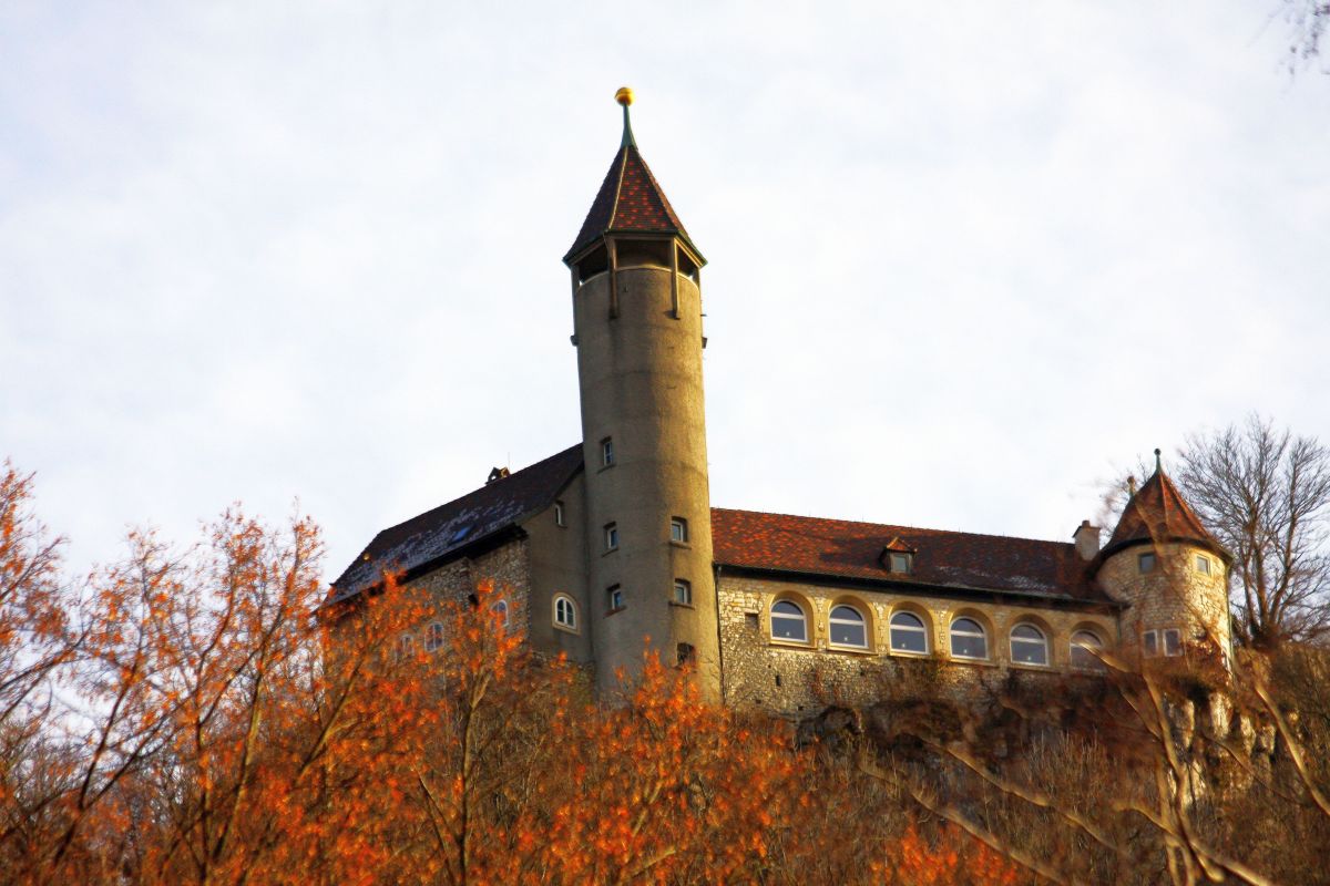 Die Burg Teck im Februar 2017