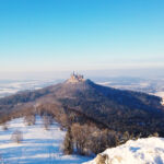Ausblick vom Zeller Horn auf die Burg Hohenzollern Burg Hohenzollern