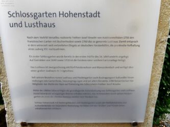 Infotafel Schlossgarten Infotafel Schlossgarten