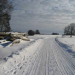 Auf einer Winterwanderung auf der Alb