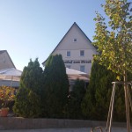 Terrasse des Hotel Hirsch bei Münsingen