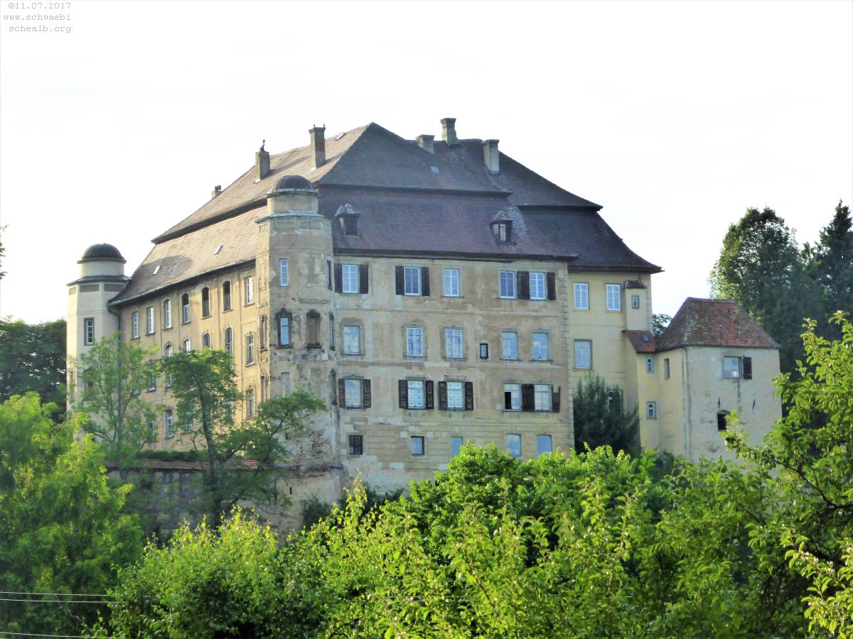 Schloss Hohenstadt auf der Rückseite