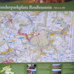 Wanderkarte an Parkplatz Reußenstein