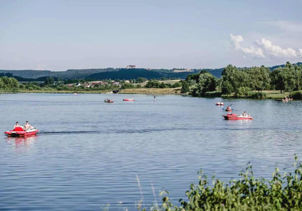 Bucher Stausee bei Rainau Badesee und Erholungsgebiet